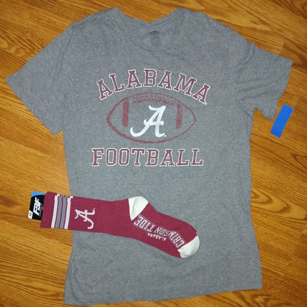 Gray and Red Casual Socks Soft Cotton Blend